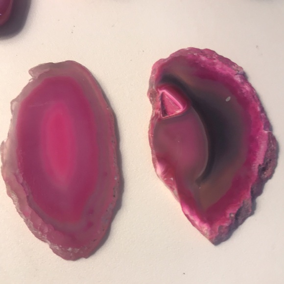 Pink agate set - Picture 2 of 6